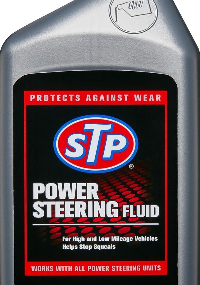 STP Power Steering Fluid - 32 oz (946 ml) for High and Low Mileage Vehicles - Image 1