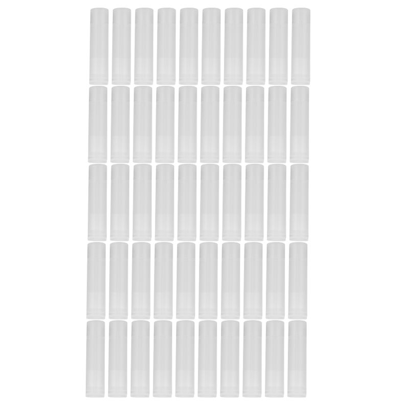 50pcs Lip Balm Tube Kit Empty Lipstick Tube Container Translucent DIY Makeup Tools 5ml - Image 1