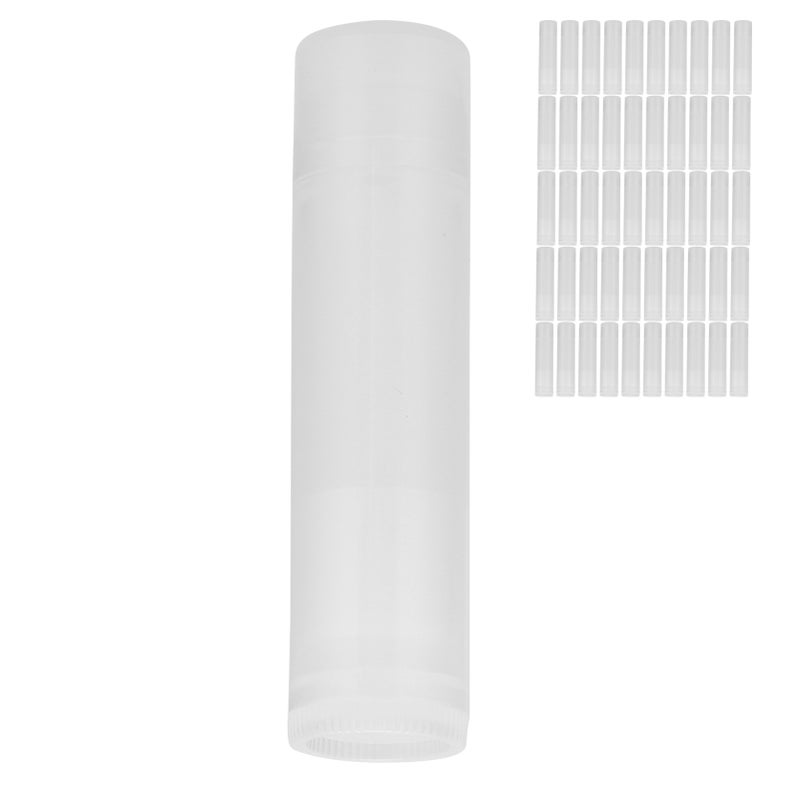 50pcs Lip Balm Tube Kit Empty Lipstick Tube Container Translucent DIY Makeup Tools 5ml - Image 3