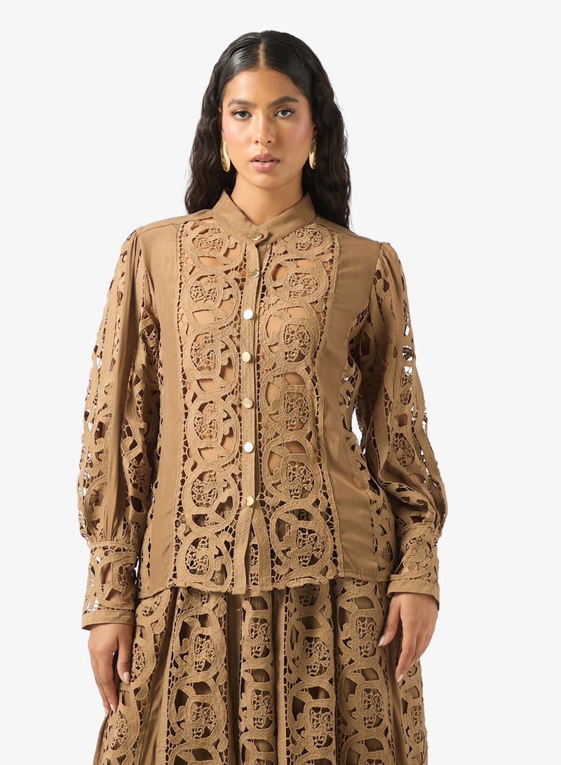 Khizana Lace Top & Skirt Set - Image 3