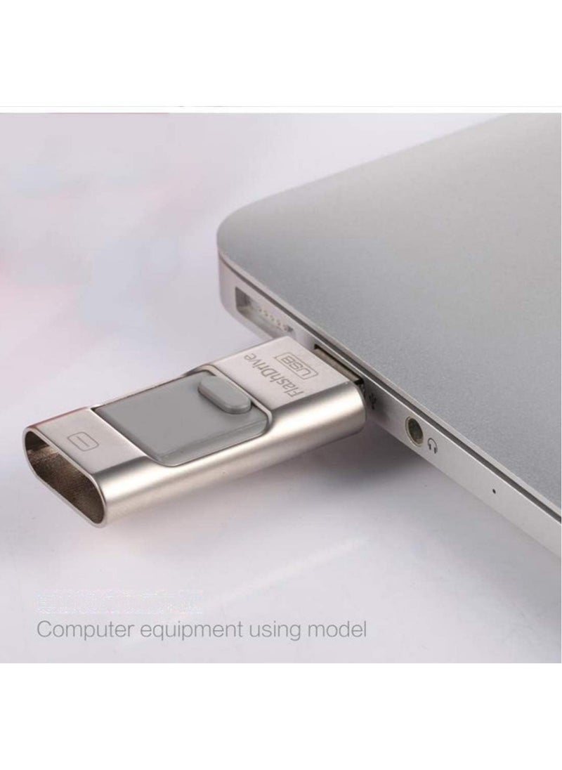 Generic - Flash Drive Compatible with iPhone 256GB, USB Memory Stick Photo Stick External Storage Thumb Drive for iPhone iPads Android Computer - Image 1