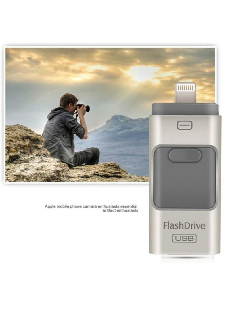 Generic - Flash Drive Compatible with iPhone 256GB, USB Memory Stick Photo Stick External Storage Thumb Drive for iPhone iPads Android Computer - Image 1