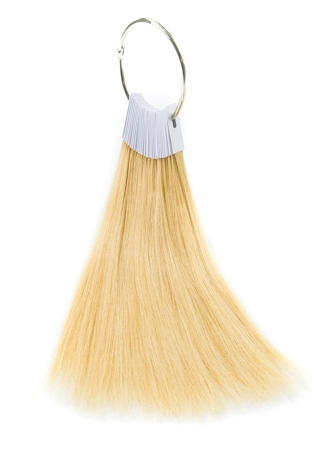 TOFAFA Hair Color Rings 100% Human Hair Color Sample Testing Color Samples 9 inch Light Blonde Hair Color - Image 4