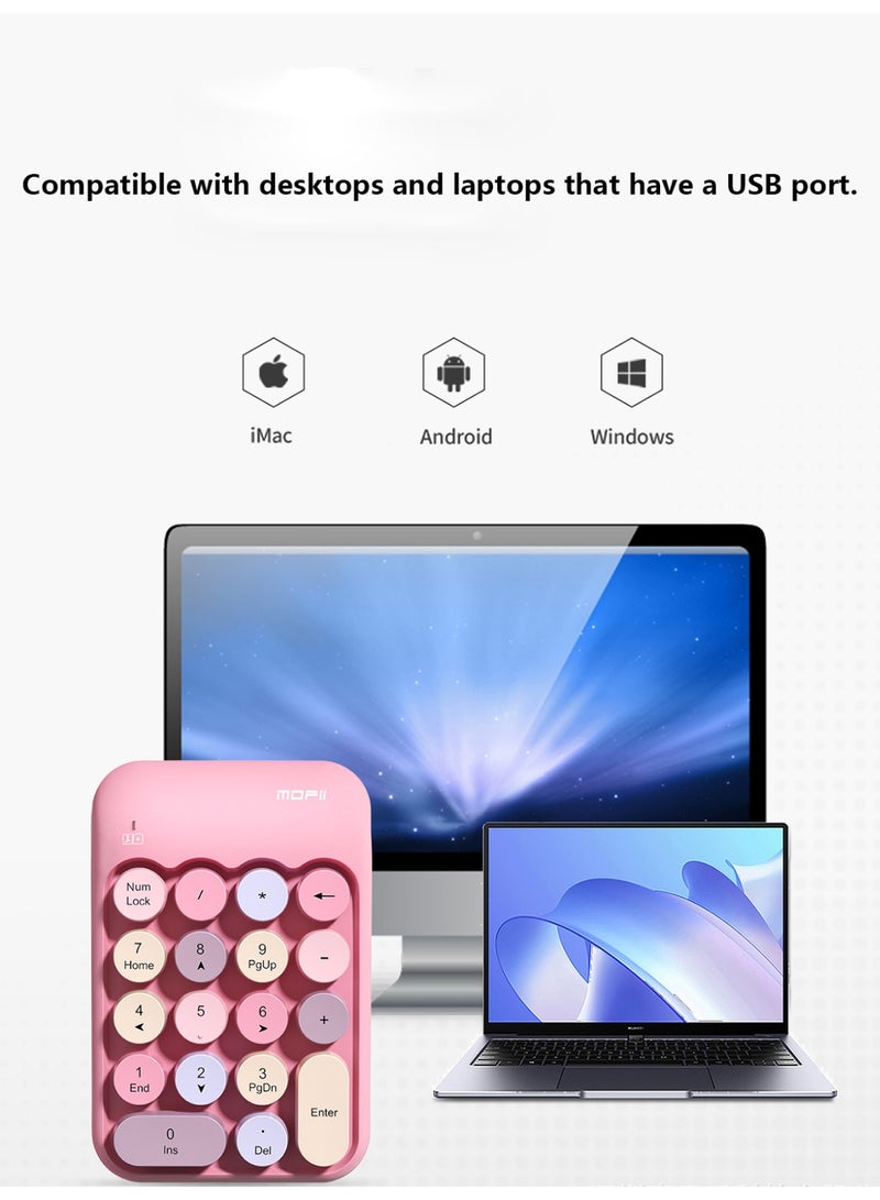 MOLEWHALE AK18 2.4G Mini Wireless Numeric Keypad - Image 3