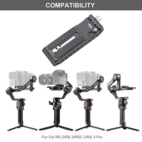 Leftfoto Camera Quick Release Plate for DJI RS2/RS3/RS3-PRO/RSC2 Cimbal Stabilzer, with Arca Swiss Style Clamp - Image 5