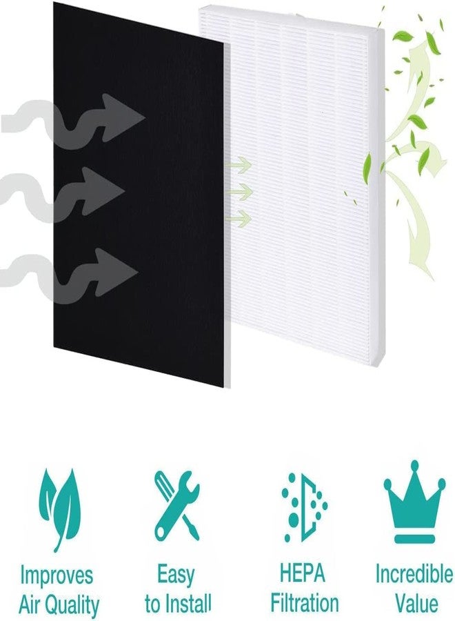 Hongfa AP-1512HH Mighty Air Purifier Filters for Coway AP-1512HH AP-1512HH-FP, 2 Packs True HEPA 3304899 Filters with 4 Carbon Filters for Coway Airmega AP-1512hh Air Purifier - Image 5