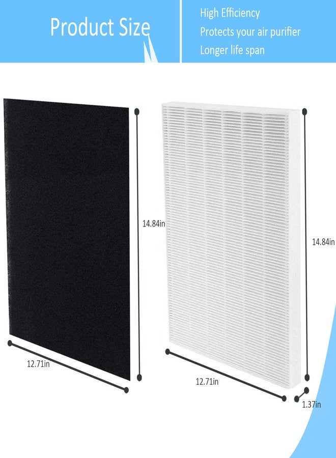 Hongfa AP-1512HH Mighty Air Purifier Filters for Coway AP-1512HH AP-1512HH-FP, 2 Packs True HEPA 3304899 Filters with 4 Carbon Filters for Coway Airmega AP-1512hh Air Purifier - Image 3