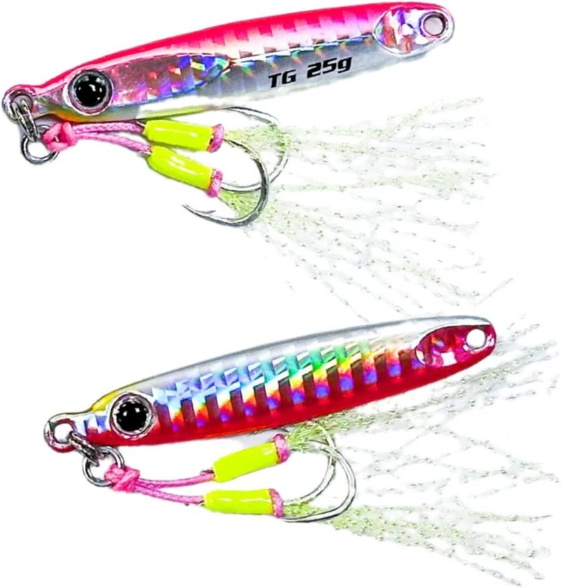 JIGGAT Tungsten I Jigs - 25g Pink Fishing Lure