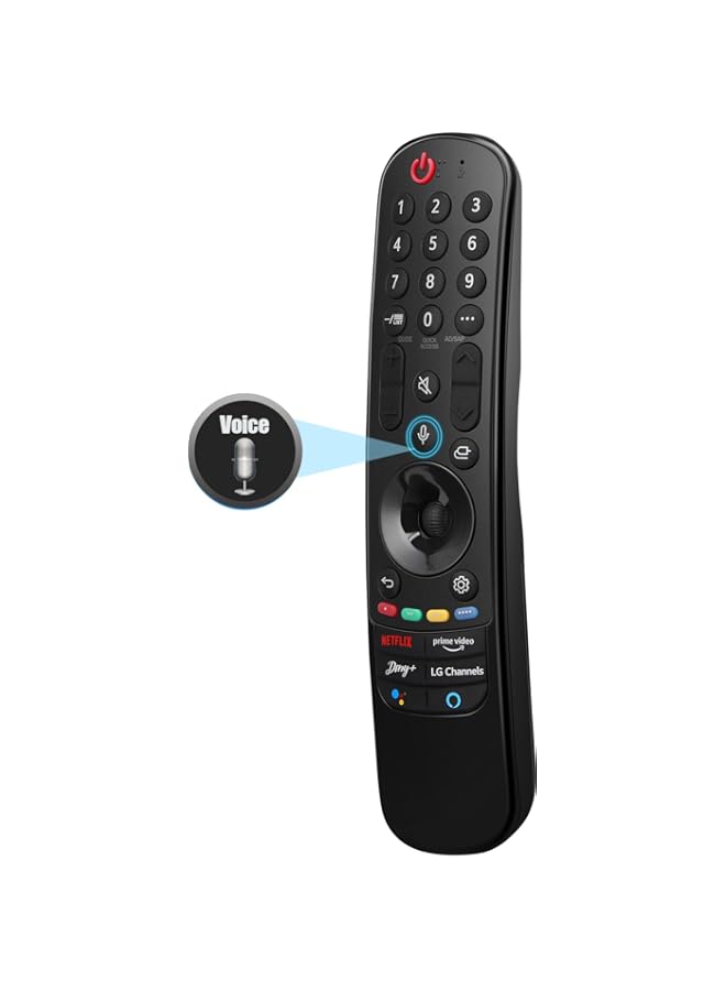 Gvirtue Voice Remote MR21GA for 2021 LG-Magic-Remote, Replacement for LG UHD OLED QNED NanoCell 4K 8K Smart TV with Pointer and Voice Function, Compatible with Most 2018-2022 LG TVs 002