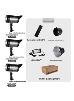 Generic 200-300W Fill Light Video Live Light Soft Light Photography Light Always Bright Sun Light LED Beauty Light-Light Source Color:60x 90cm Lampshade  - Image 4