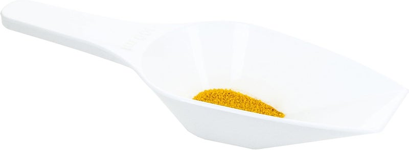 EISCO Scoop, 100ml (3.4oz) - Polypropylene Plastic - Flat Bottom - Excellent for Measuring & Weighing - Autoclavable - Image 2