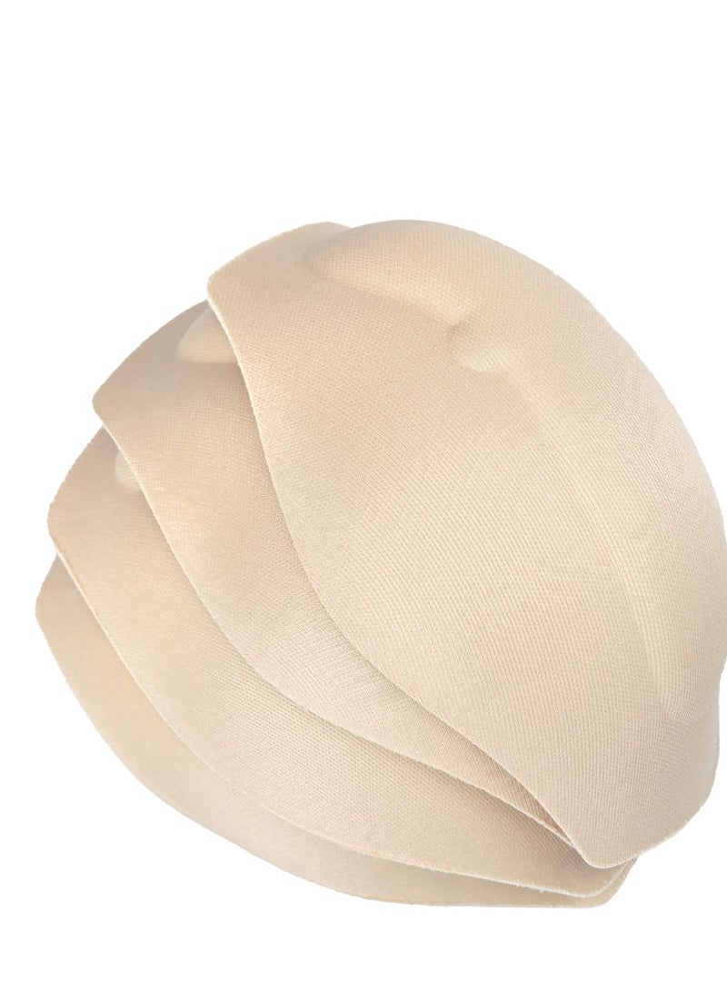 KASTWAVE 4 PCS 3D Men Enlarge Front Pad, Thickened Sponge Cushion Swim Trunks Cup Crotch Pad, Protection Sponge Enhancement Cup Pouch Pad, Skin Color - Image 1