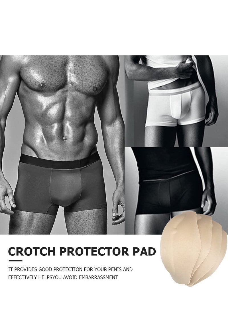 KASTWAVE 4 PCS 3D Men Enlarge Front Pad, Thickened Sponge Cushion Swim Trunks Cup Crotch Pad, Protection Sponge Enhancement Cup Pouch Pad, Skin Color - Image 4