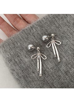 Generic Vintage Metal Butterfly Bow Stud Earrings Bowknot earrings 925 silver plated real gold 