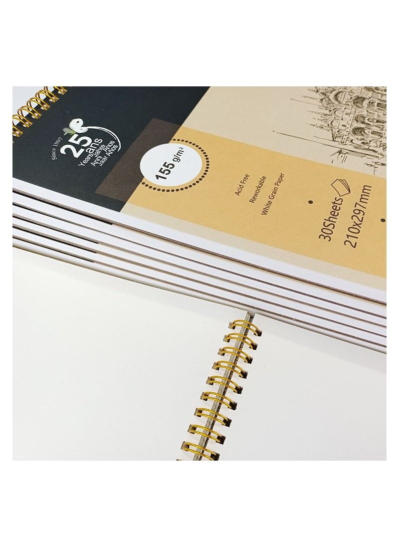 Generic - 30 Sheets A4 Double-Sided Paper Professional Painting Sketch Book - Image 1