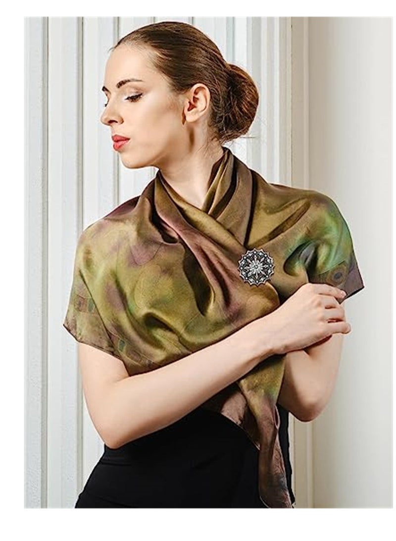 Vintage Flower Collar Clip, Dress Clips Retro Cardigan Clip Vintage Sweater Clips, Brooch Shawl Collar Clasp Set, for Shirt Scarf Cape Cloak Coat Clothes Women Girls Wearing, 8 Pcs - Image 4