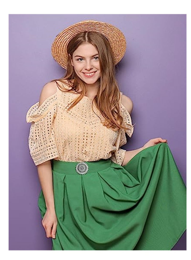 Vintage Flower Collar Clip, Dress Clips Retro Cardigan Clip Vintage Sweater Clips, Brooch Shawl Collar Clasp Set, for Shirt Scarf Cape Cloak Coat Clothes Women Girls Wearing, 8 Pcs - Image 5