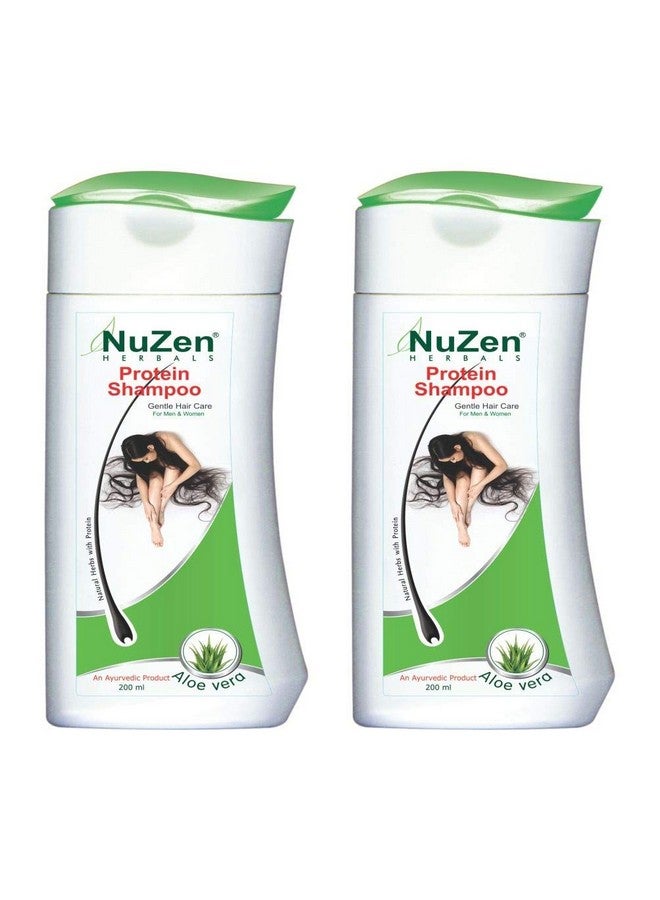 Nuzen Herbals Protein Shampoo | Protein Shampoo Enriched With Aloe Vera, Amla, Bhringraj And Soya | 200Ml | 2Pack - Image 2