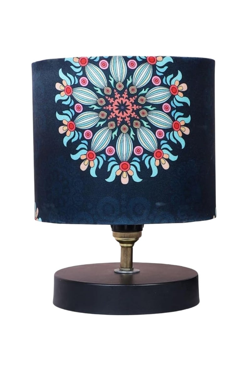 tu casa Table Lamp | Bedside Night Lamp for Bedroom | Metal Base Lamp with Satin Shade | Decorative Nightstand Lamp for Living Room Bedroom Office | Home Décor & Gift Item - Image 4