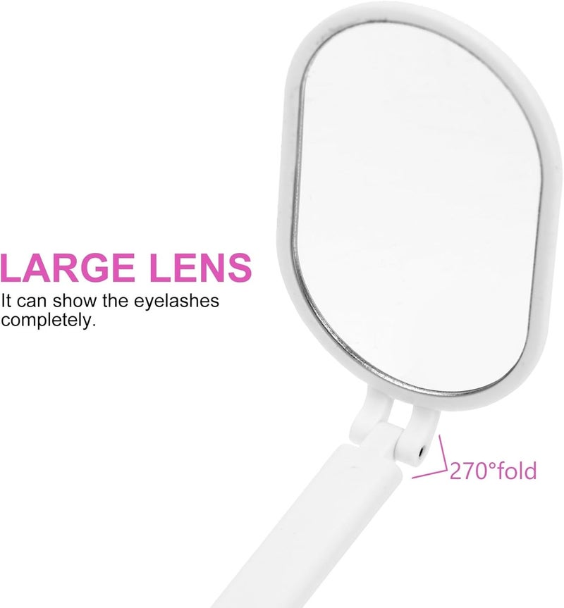 Eyelash Check Mirror Folding Lash Extension Mirror Compact Beauty Salon Tool for Eyelash Grafting and Inspection - Image 2