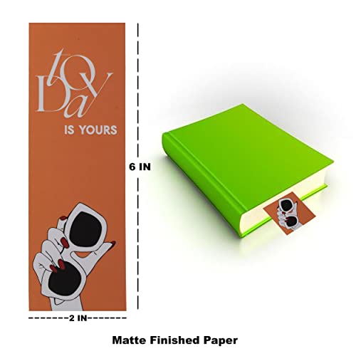 Papboo Designer Bookmarks Set of 10, Design- 1 - Specially Designed for Book, Artcard, Matte Finished,NO Repeat Designs, Multi-Color Bookmark (6 * 2 inches) - Image 5