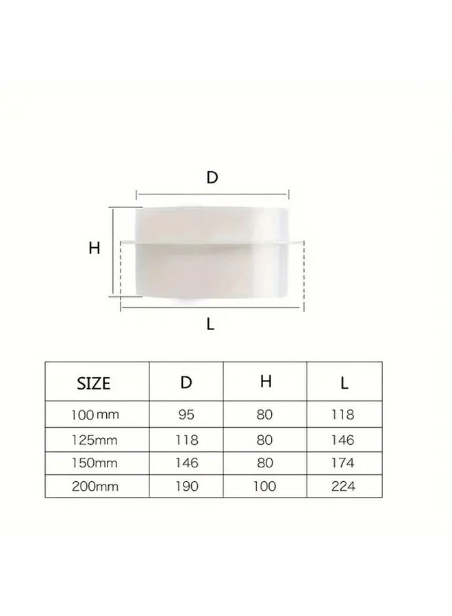 Heavy Duty ABS Non Return Valve 125mm 3 Port 3 4 BSP Thread White Plastic HVAC Plumbing - Image 5