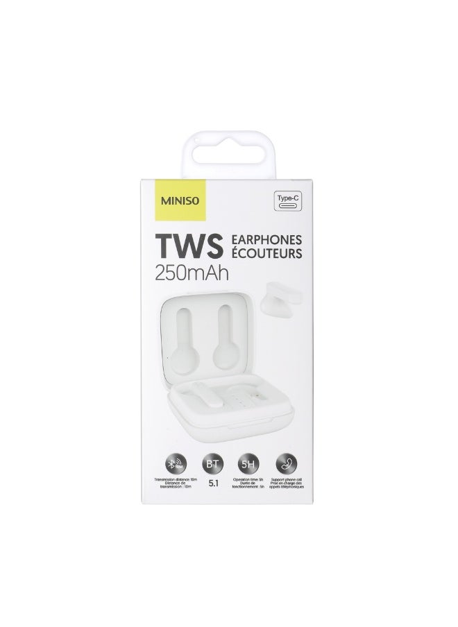 Miniso MiniSounds-Half-in-ear TWS Wireless Earphones TS16C(White) 