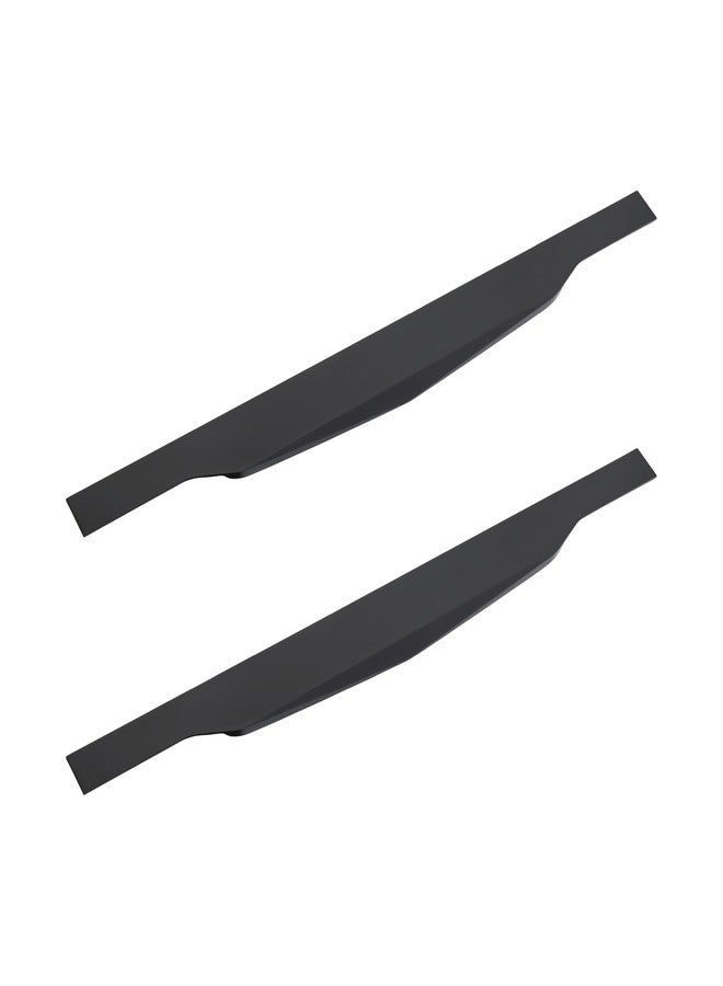 LAPO 3 Pack Premium 14 Inch Aluminum Kitchen Profile Handle, Drawer Handle for Kitchen, Wardrobe Pull Handle, Cabinet Profile Handle for Home, Hotel, Office (Black Finish, Pack of 3) P-003 - Image 1