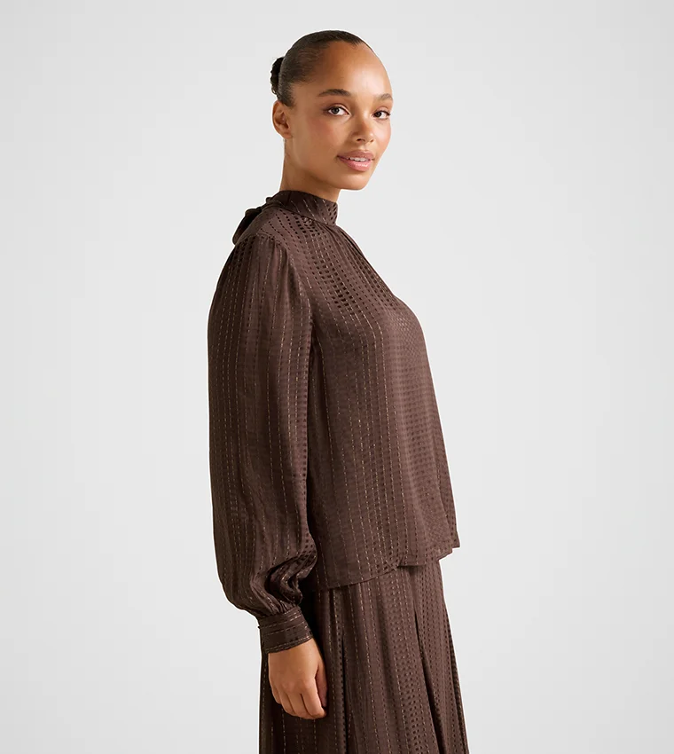 Forever New Preslee Neck Tie Blouse