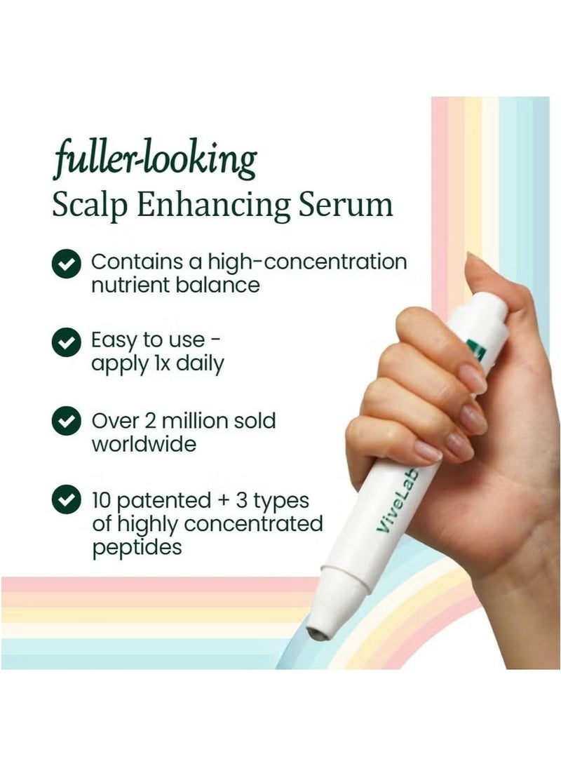 ViveLab Scalp&Hair Serum for Thinning Hair,15ml–Clinically Tested,Nourishing Formula with Biotin,peptide. Promotes Healthy Scalp&Fuller-Looking Hair（1 PCS） - Image 3