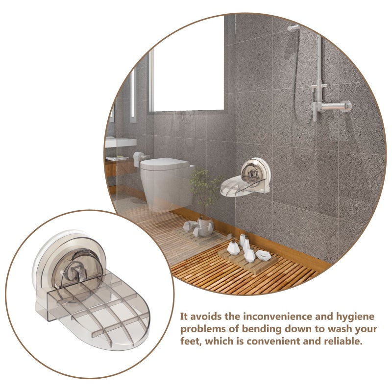 Bathroom Foot Rest Cup Shower Pedal Bathing Foot Pedal Shower Room Supply - Image 3