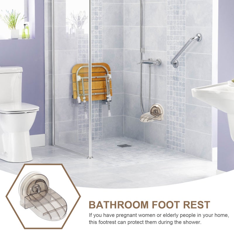 Bathroom Foot Rest Cup Shower Pedal Bathing Foot Pedal Shower Room Supply - Image 4