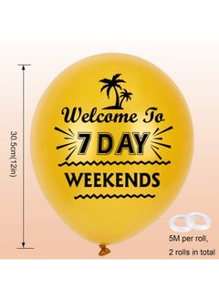 HOWAF 12 Inch Happy Retirement Party Latex Balloons 36 Pieces White Gold And Black Fun Retirement Decoration Balloons For For Men Women Retirement Party Indoor Outdoor Supplies  - Image 4