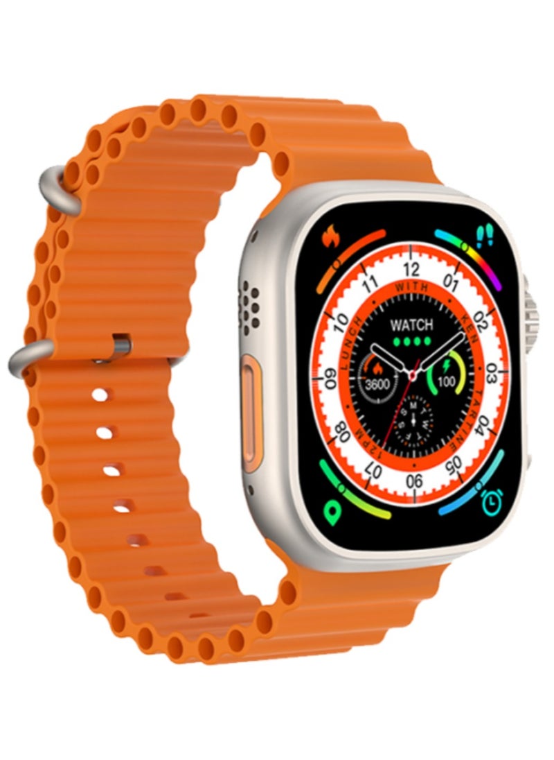 Generic - Ultra Watch with 7 Bands, Touch Screen, Bluetooth Call, Receiving Notifications, Fitness Tracker, Heart Rate Sensor, iOS and Android, gold - Image 1