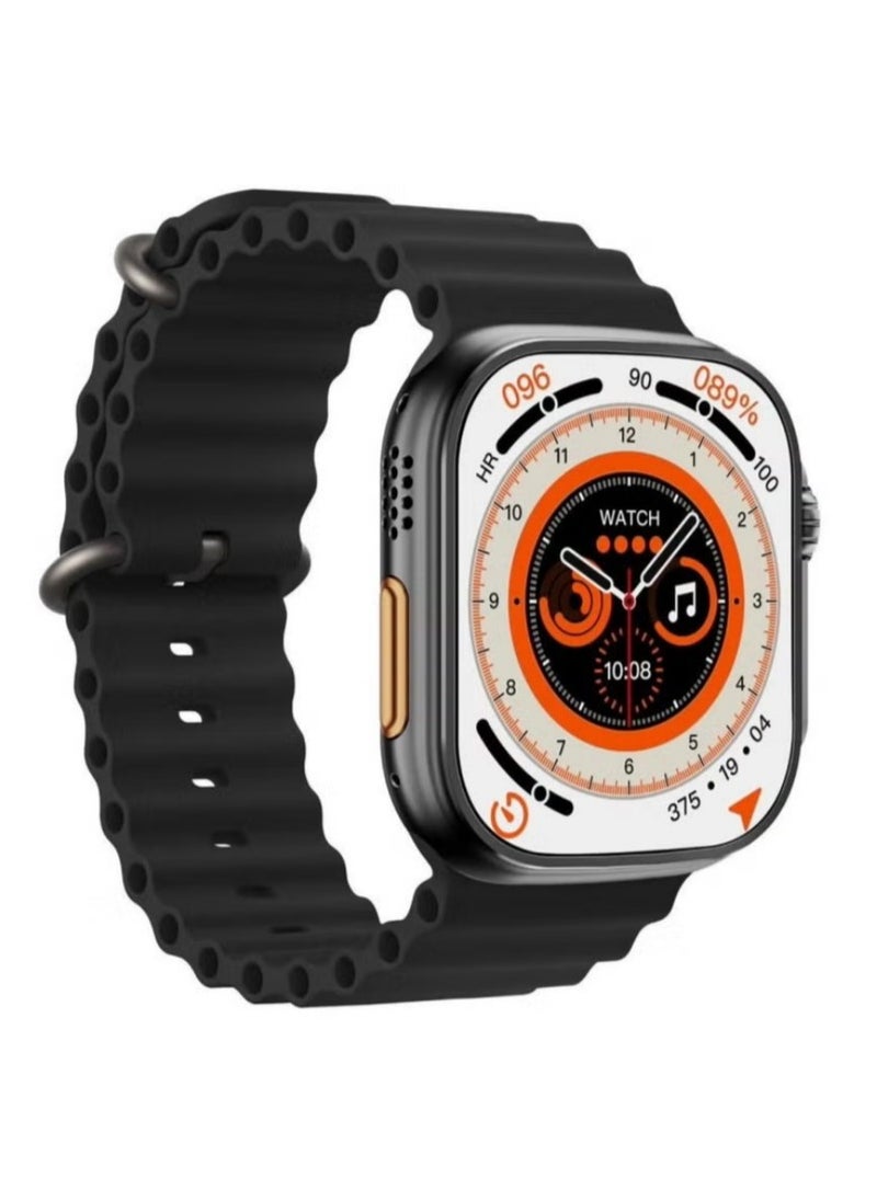 Generic - Ultra Watch with 7 Bands, Touch Screen, Bluetooth Call, Receiving Notifications, Fitness Tracker, Heart Rate Sensor, iOS and Android, gold - Image 1