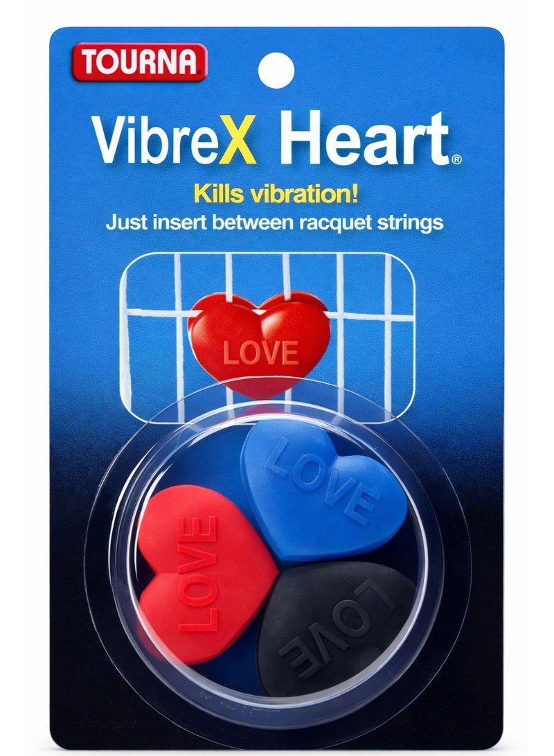 Tourna VibreX Heart - 3 Per Pack
