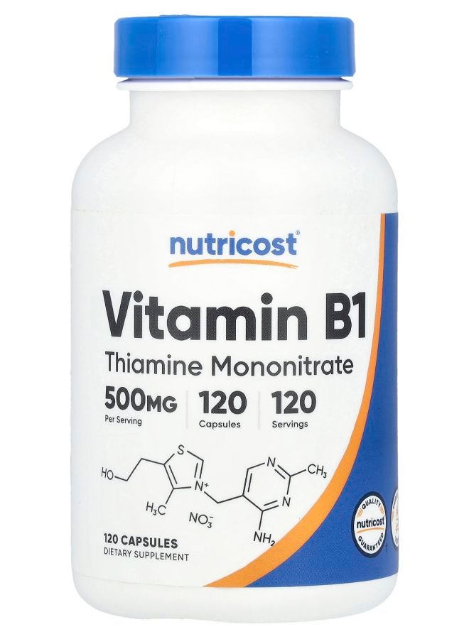 Vitamin B1 500 mg 120 Capsules