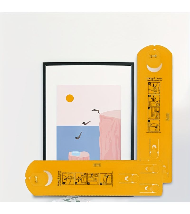 2 Pcs Home Leveling Ruler Accurate Leveling Anti Tilt Easy to Use Hanging Paintings Installing Furniture Laying Tiles - Image 5