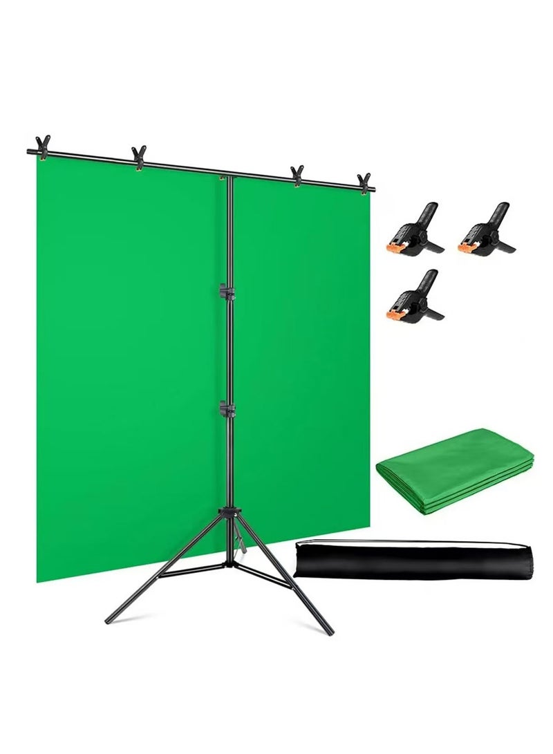 أوك حامل خلفية صور التصوير الفوتوغرافي الاحترافي ، حامل دعم إطار الخلفية على شكل حرف T مع مشابك لاستوديو الفيديو - Image 1