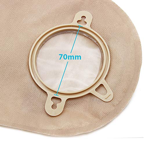 LotFancy Colostomy Bags, 10PCS Two-Piece Drainable Pouches with Clamp Closure for Colonoscopy Ostomy Stoma Care (No Skin Barriers), Ileostomy Supplies - Image 3
