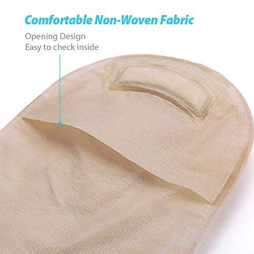 LotFancy Colostomy Bags, 10PCS Two-Piece Drainable Pouches with Clamp Closure for Colonoscopy Ostomy Stoma Care (No Skin Barriers), Ileostomy Supplies - Image 4