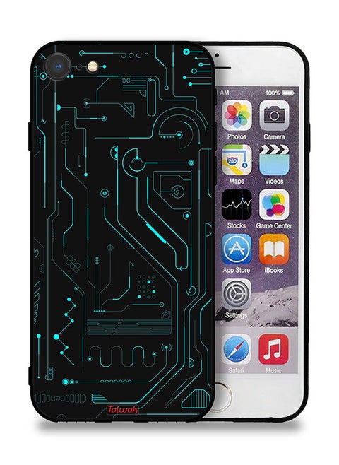 Apple iPhone 7 Protective Case Digital Art Circuits Minimalism Multiple Display