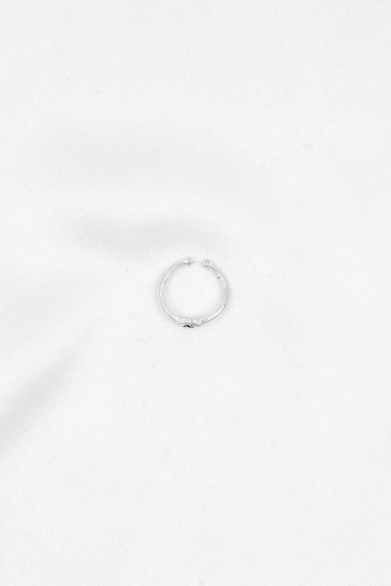 ALEX AND ANI Women Initial X Adjustable Ring, Silver  - Image 2