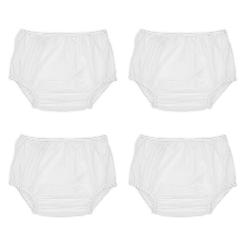 Dappi Reusable Waterproof 100% Nylon Taffeta Diaper Pants for Potty Training & Swimming, Leak-Proof & Rip-Proof, Large (Fits 26-31 lbs), 4 Counts - Image 1