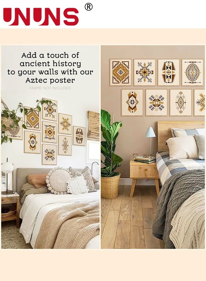 UNUNS Boho Wall Art,Set Of 6 Geometric Abstract Wall Poster For Bedroom,Mid Century Modern Wall Art,8"x10"Boho Wall Decor For Room Aesthetic(Only Drawing Core) - Image 3