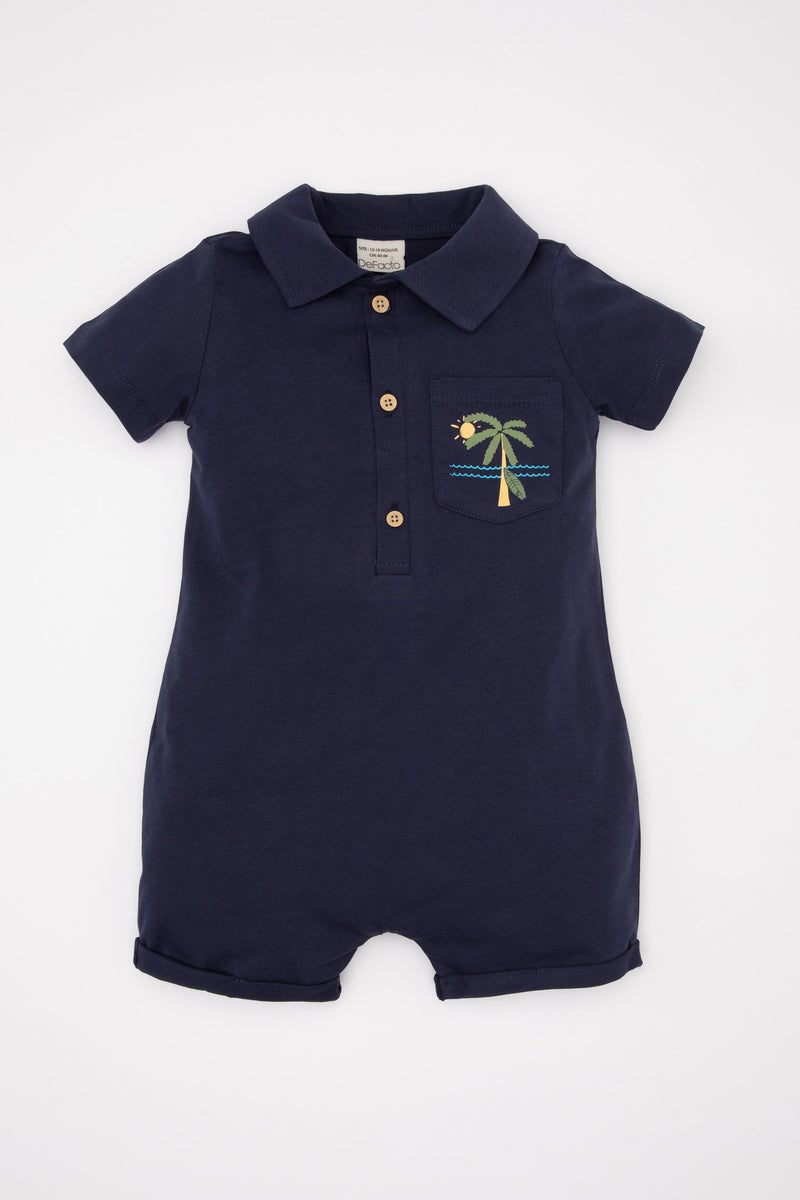 DeFacto Baby Boy Palm Tree Patterned Jumpsuit  - Image 1