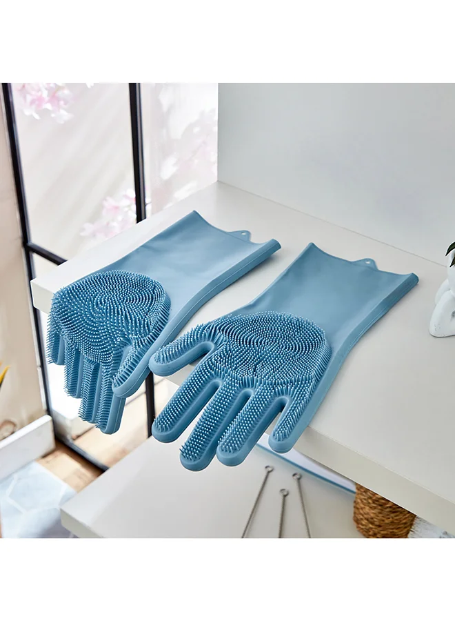 Home Box Alina 2-Piece Gloves with Hand Scrubber Set 15 x 31 x 1 cm