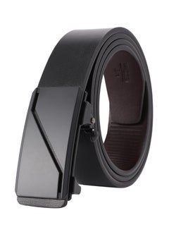Leather Ratchet Belt for Men, Automatic Adjustable Click Buckle Belts, for Dress Casual Trim to Fit