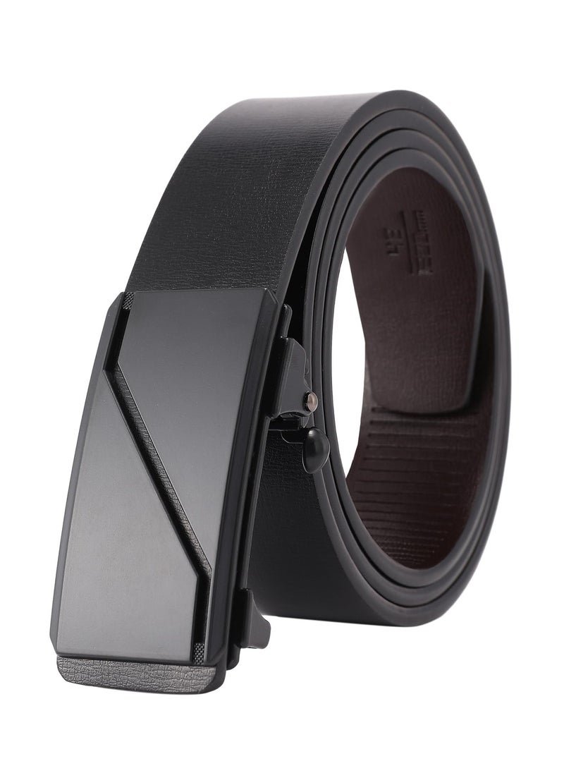 Excefore - Leather Ratchet Belt for Men, Automatic Adjustable Click Buckle Belts, for Dress Casual Trim to Fit - Image 1