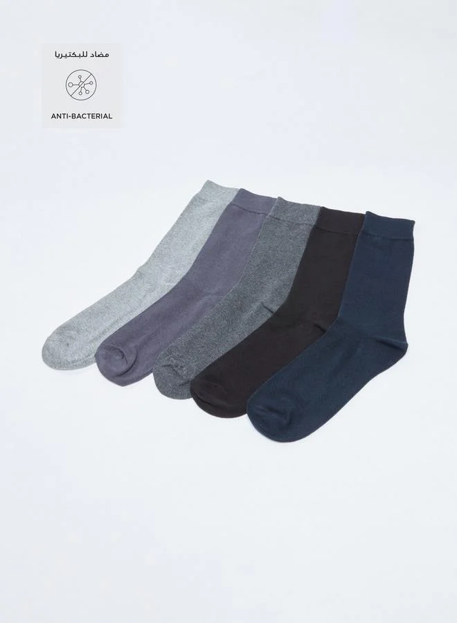 سبلاش فيڤ Set of 5 - Crew Length Socks with Antibacterial Protection